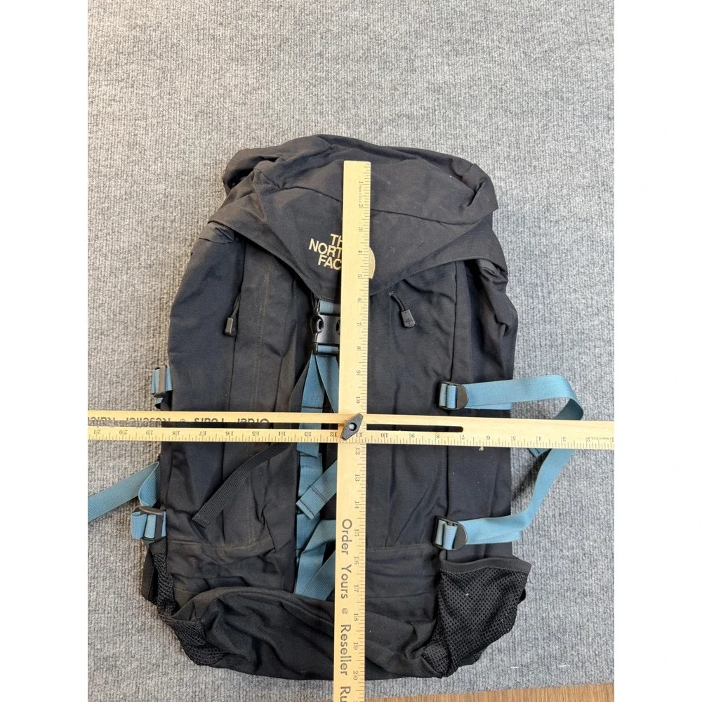 The North Face Backpack Black Blue Hiking Rucksack Technical Bag Y2K Vintage
